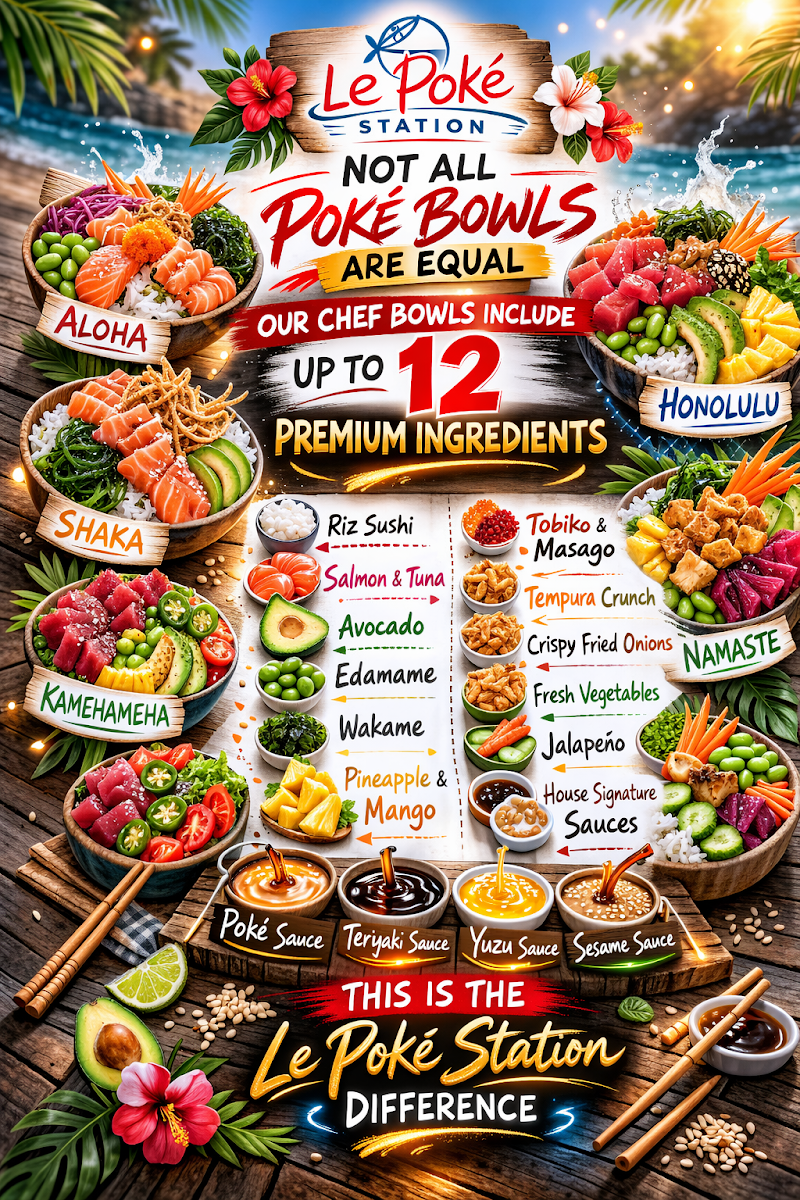 Menu, Le Poke Station Vimont