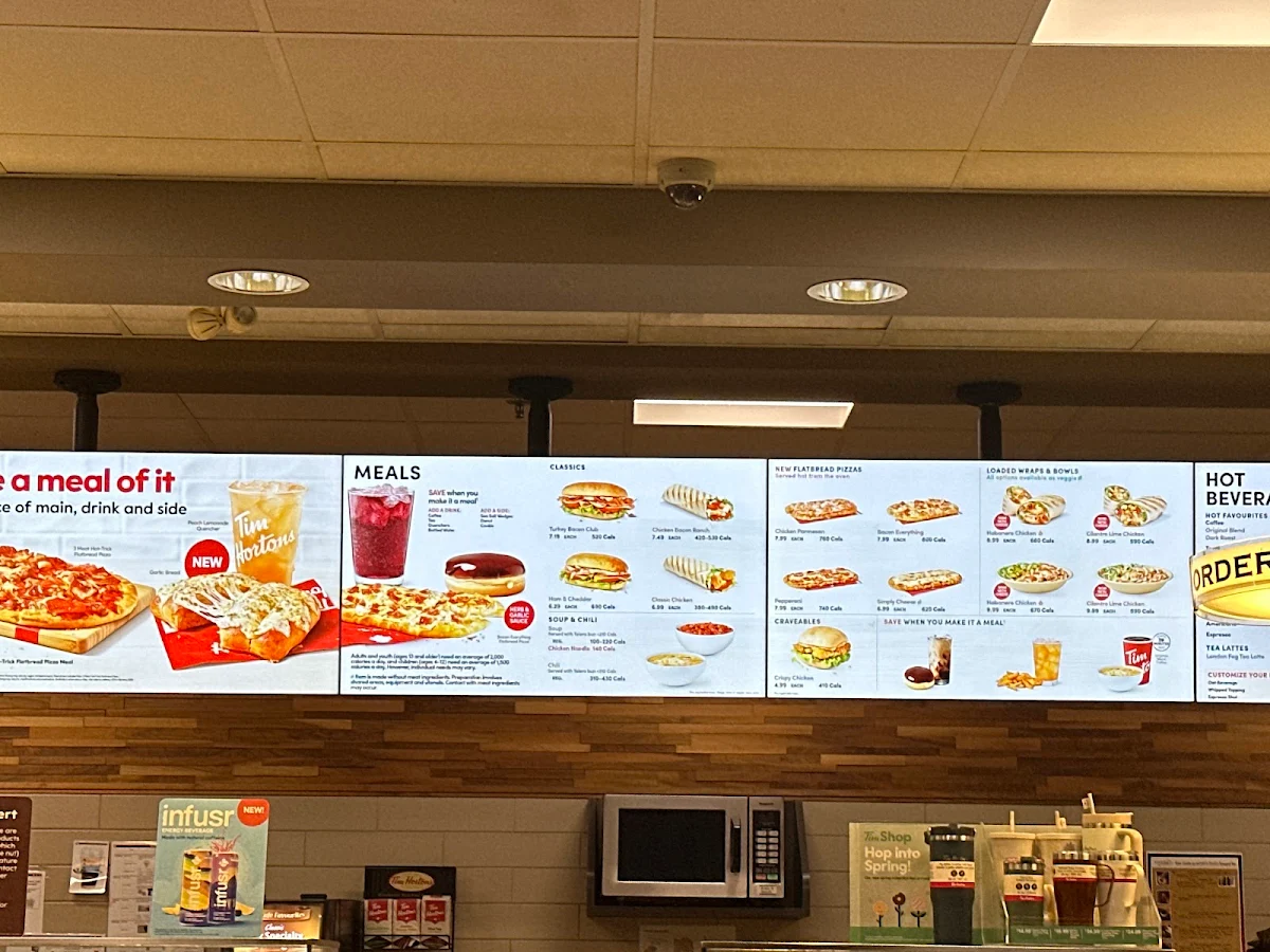 Menu, Tim Hortons