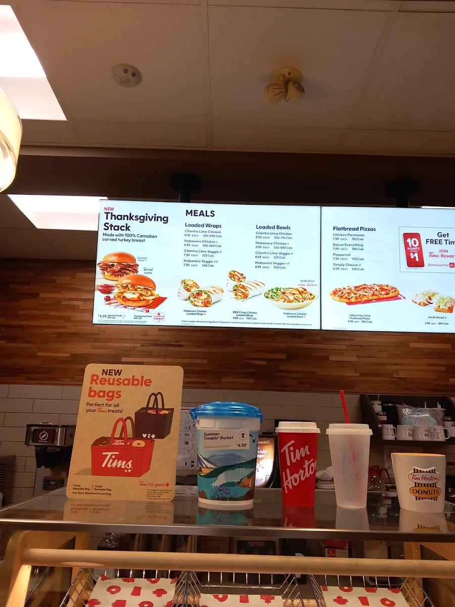 Menu, Tim Hortons