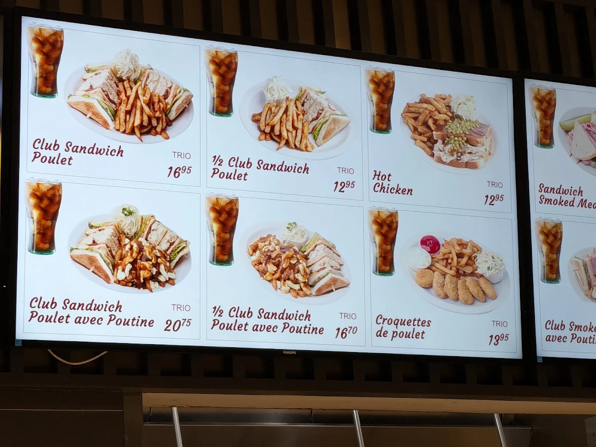 Menu, Chic Choc Burger