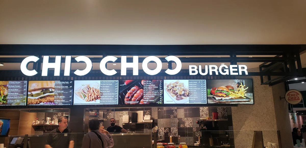 Menu, Chic Choc Burger