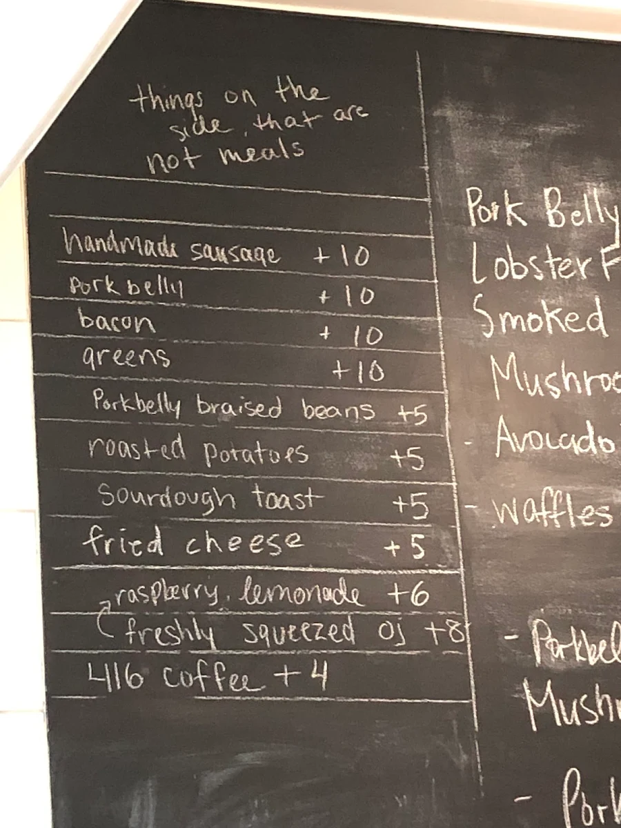 Menu, Bistro mirepoix
