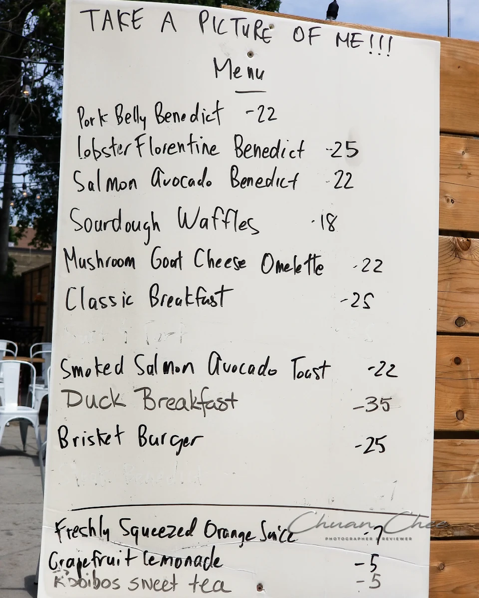 Menu, Bistro mirepoix