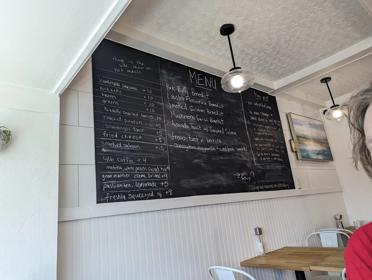 Menu, Bistro mirepoix
