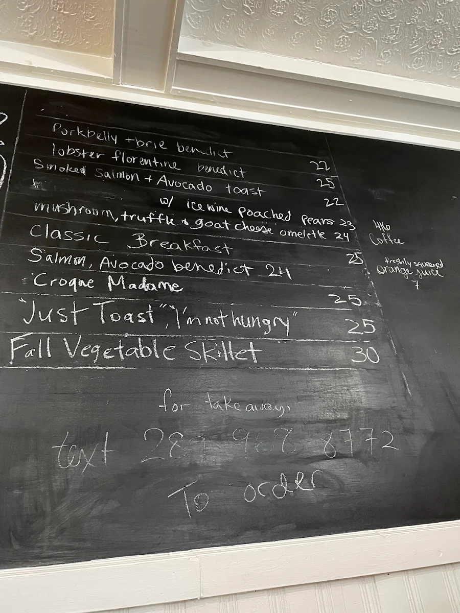 Menu, Bistro mirepoix