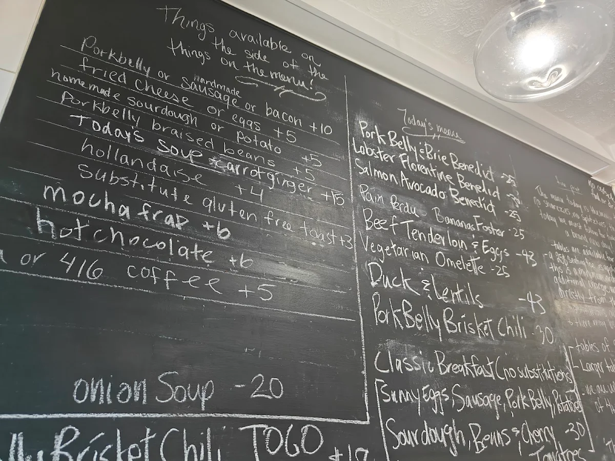 Menu, Bistro mirepoix