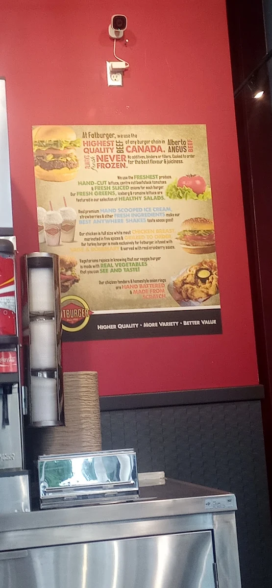 Menu, Fatburger Grandview Central