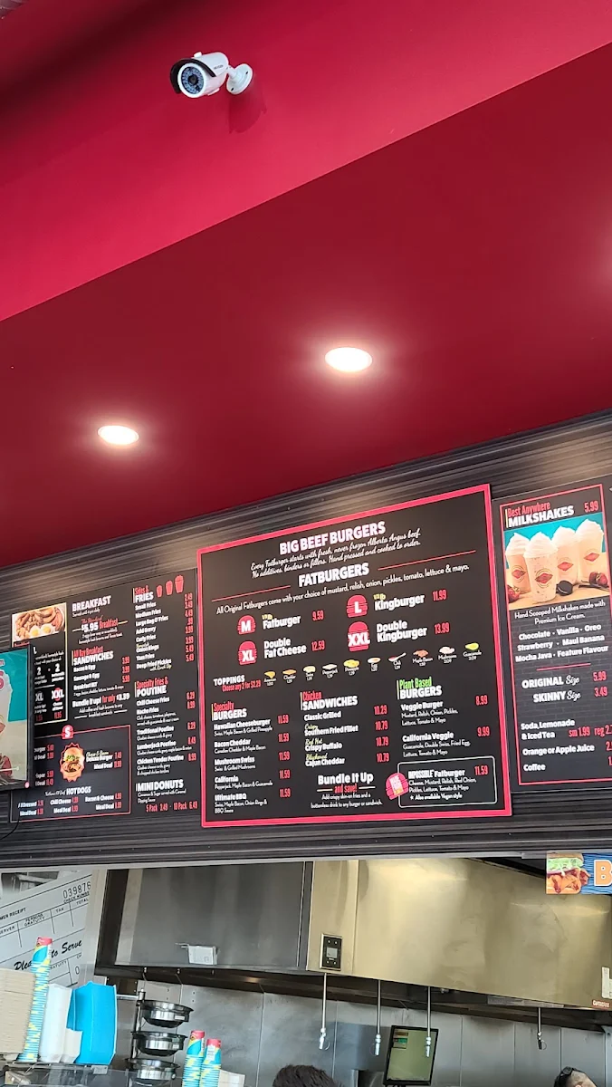 Menu, Fatburger Grandview Central