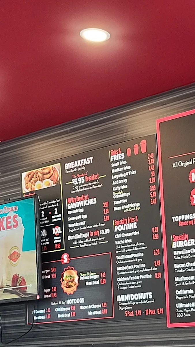 Menu, Fatburger Grandview Central
