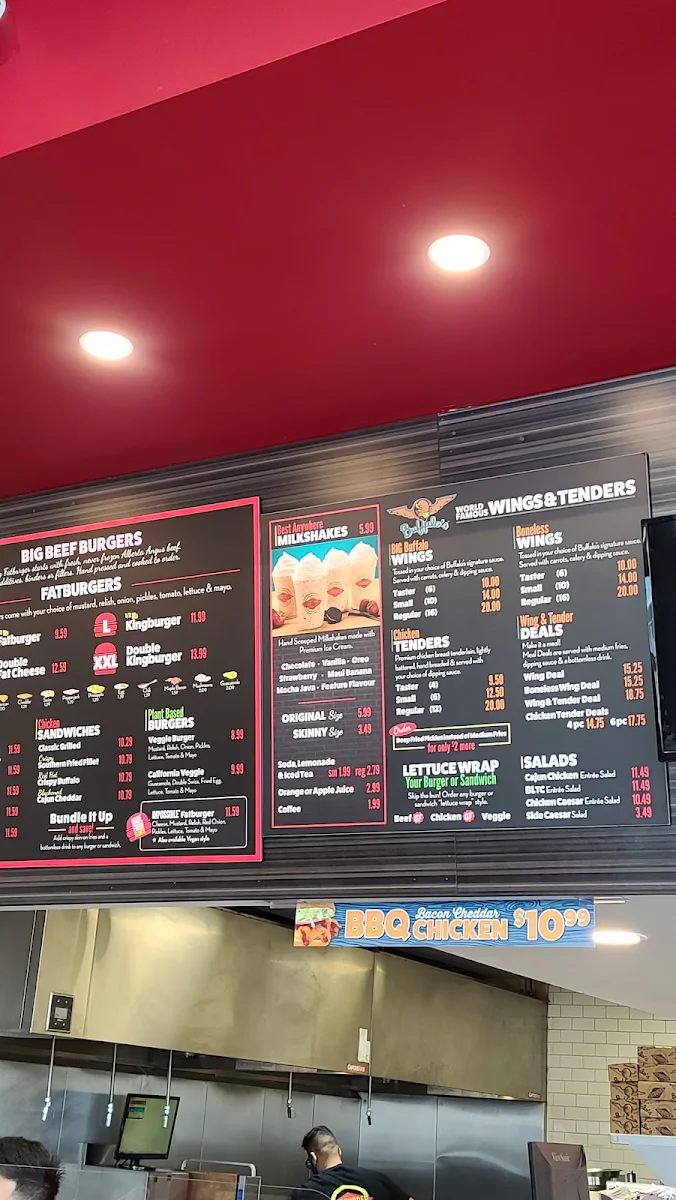 Menu, Fatburger Grandview Central