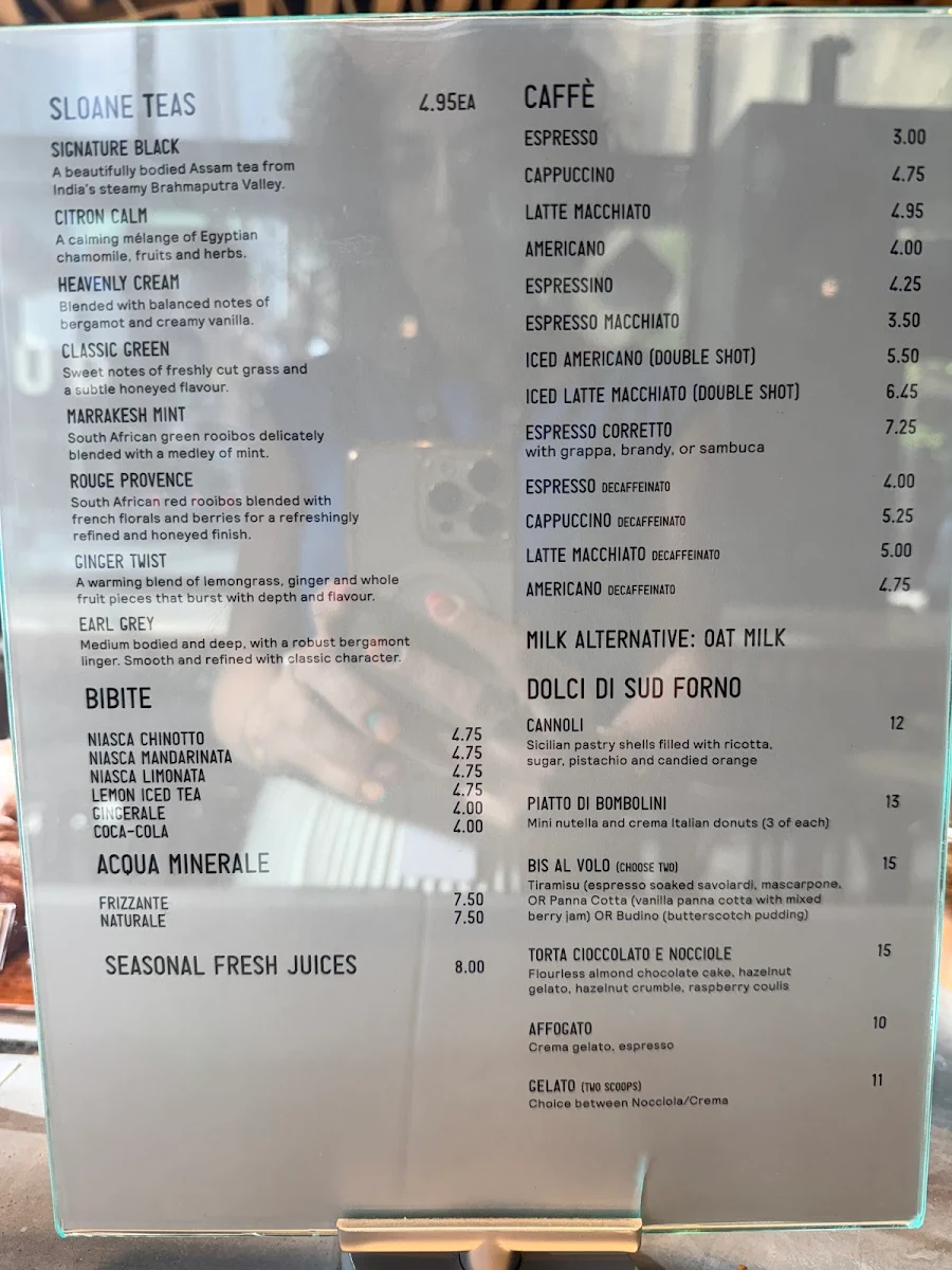Menu, Sud Forno