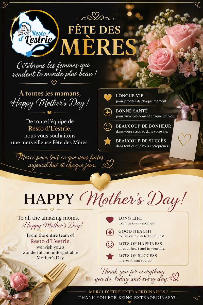Menu, Resto d'l'estrie