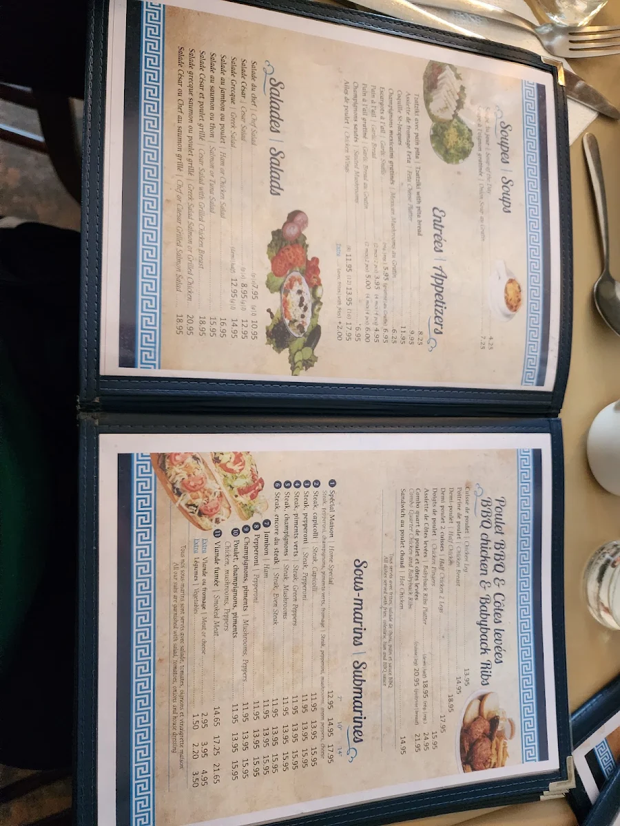 Menu, Resto d'l'estrie