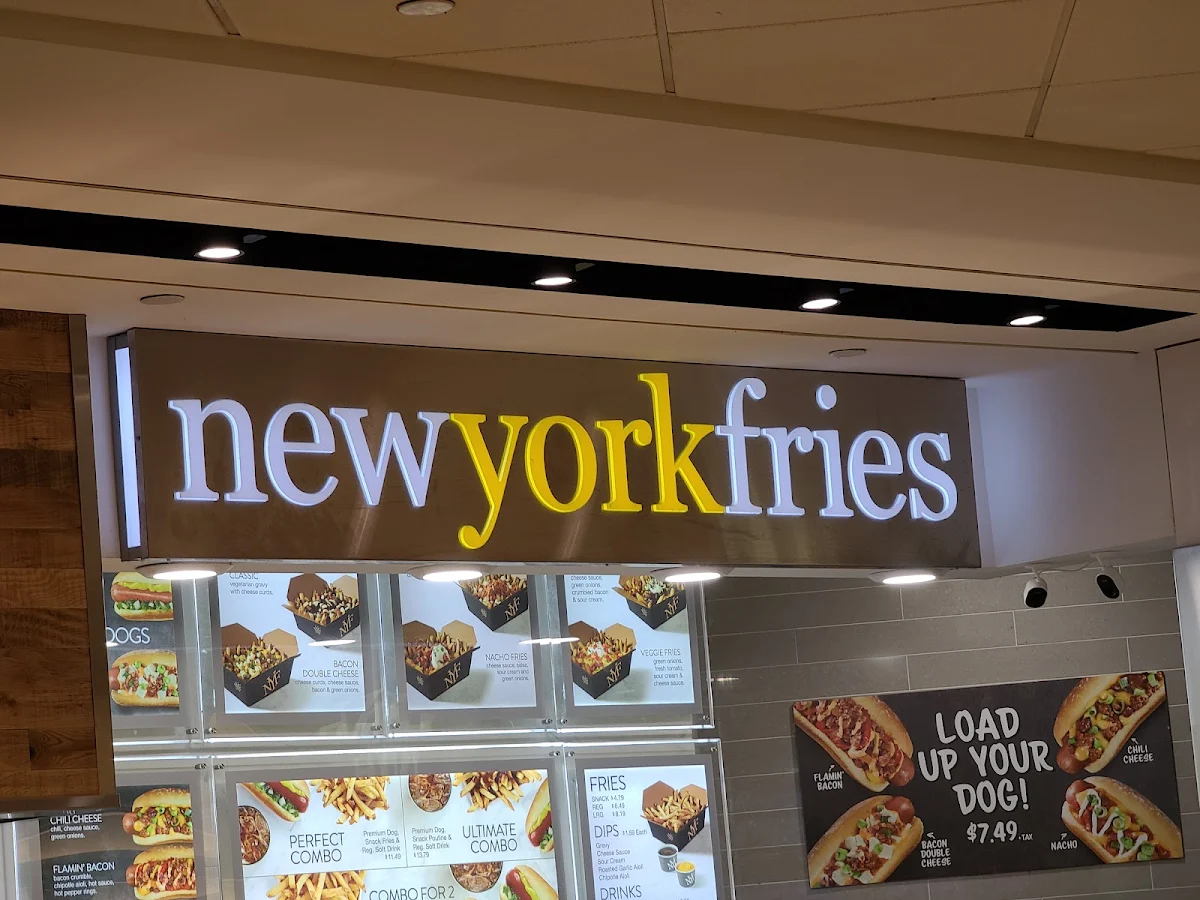 Menu, New York Fries Pacific Centre