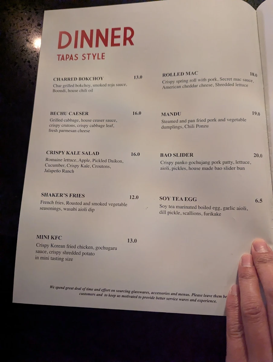 Menu, Pharmacii