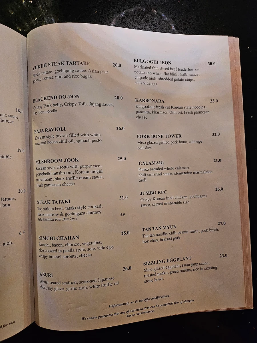 Menu, Pharmacii