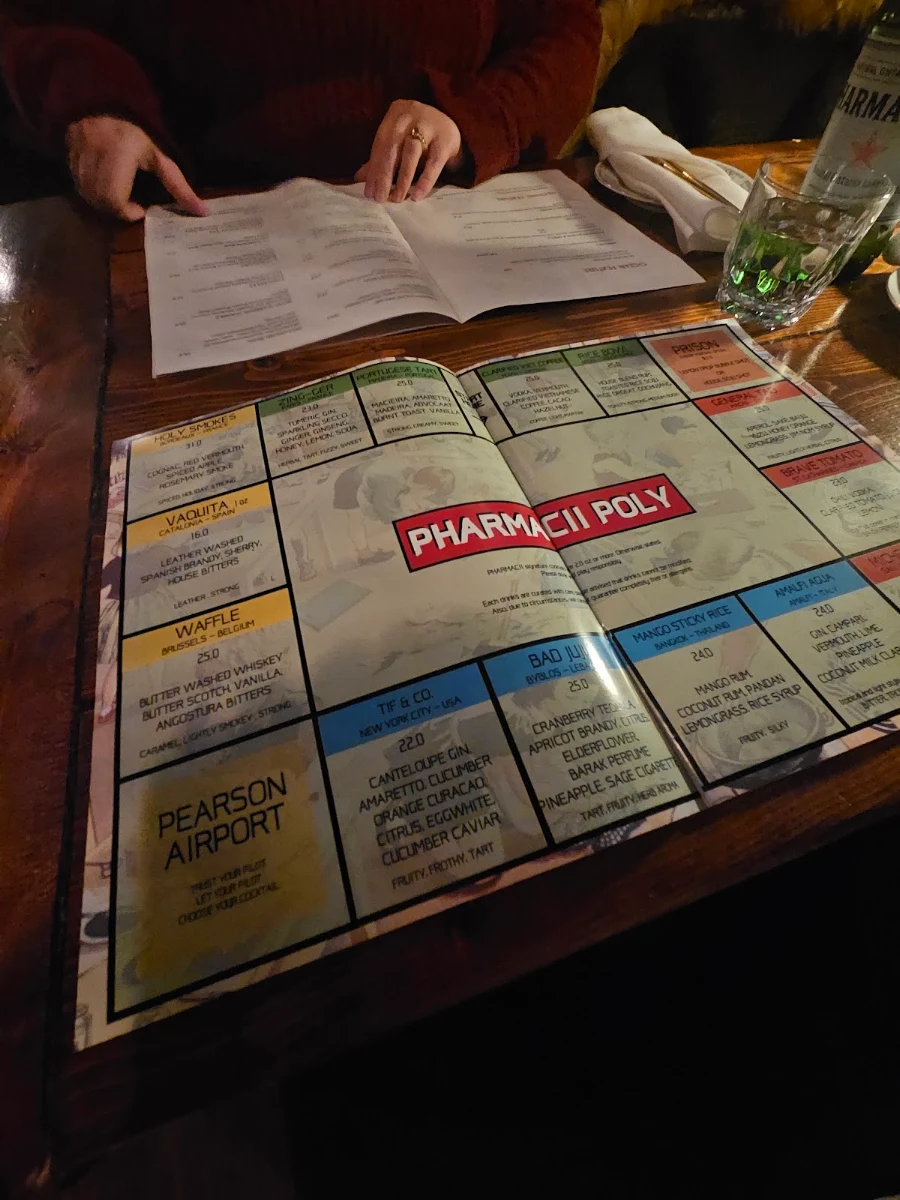 Menu, Pharmacii