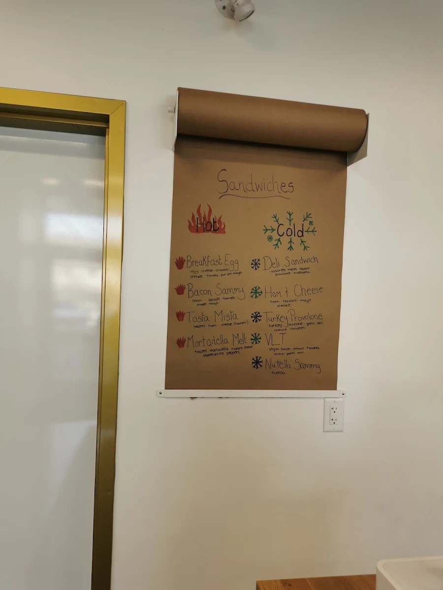 Menu, Boa Bakery