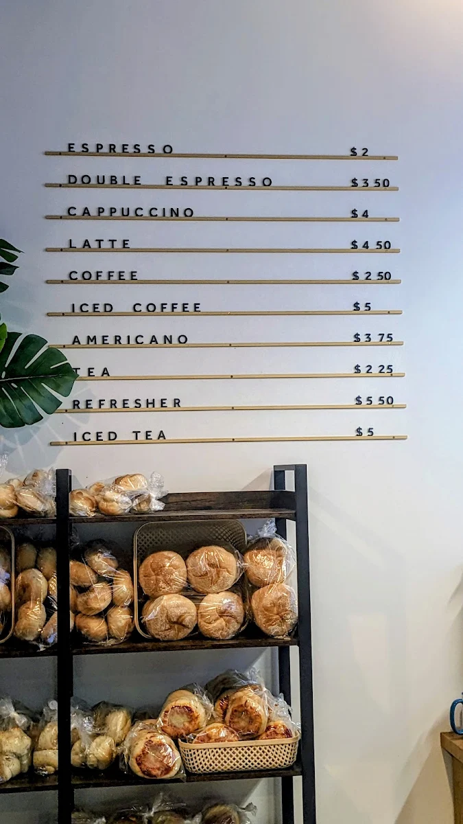 Menu, Boa Bakery