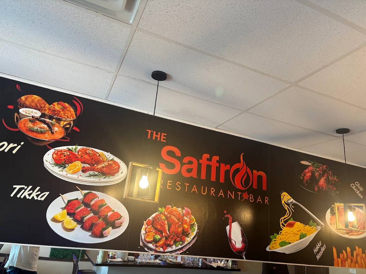 Menu, The Saffron Indian Restaurant