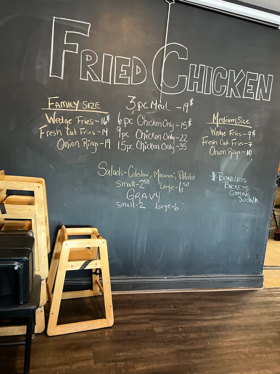 Menu, Finn’s Pub