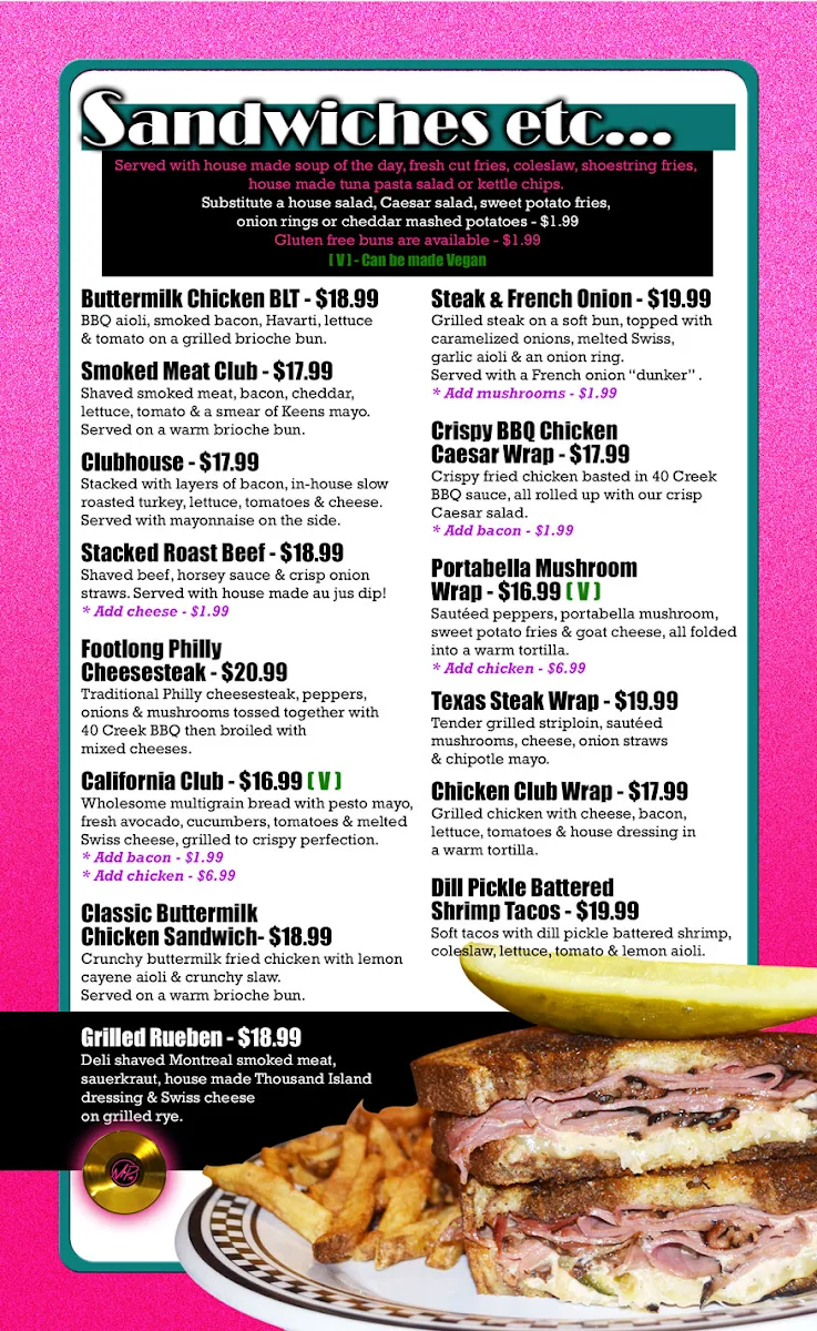 Menu, Melanie Pringles Restaurant