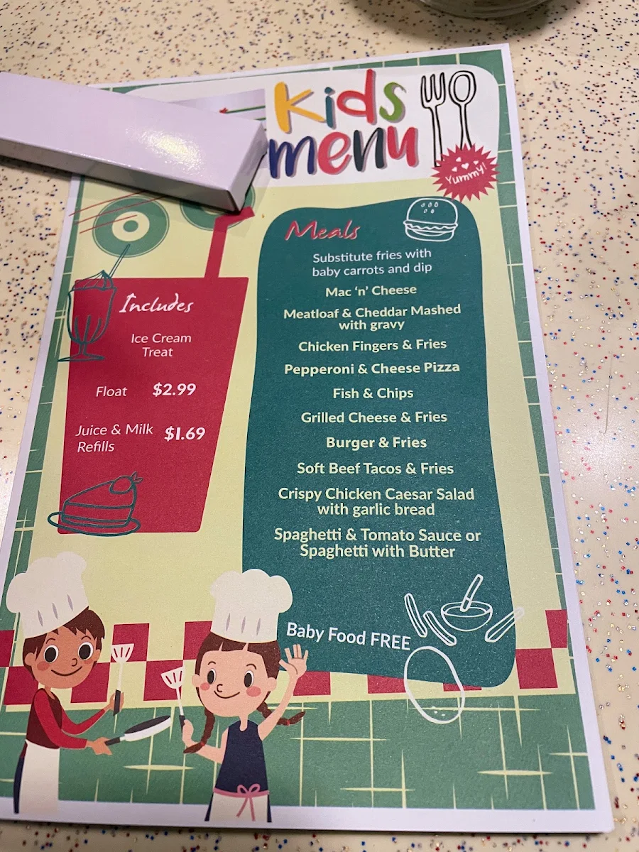 Menu, Melanie Pringles Restaurant