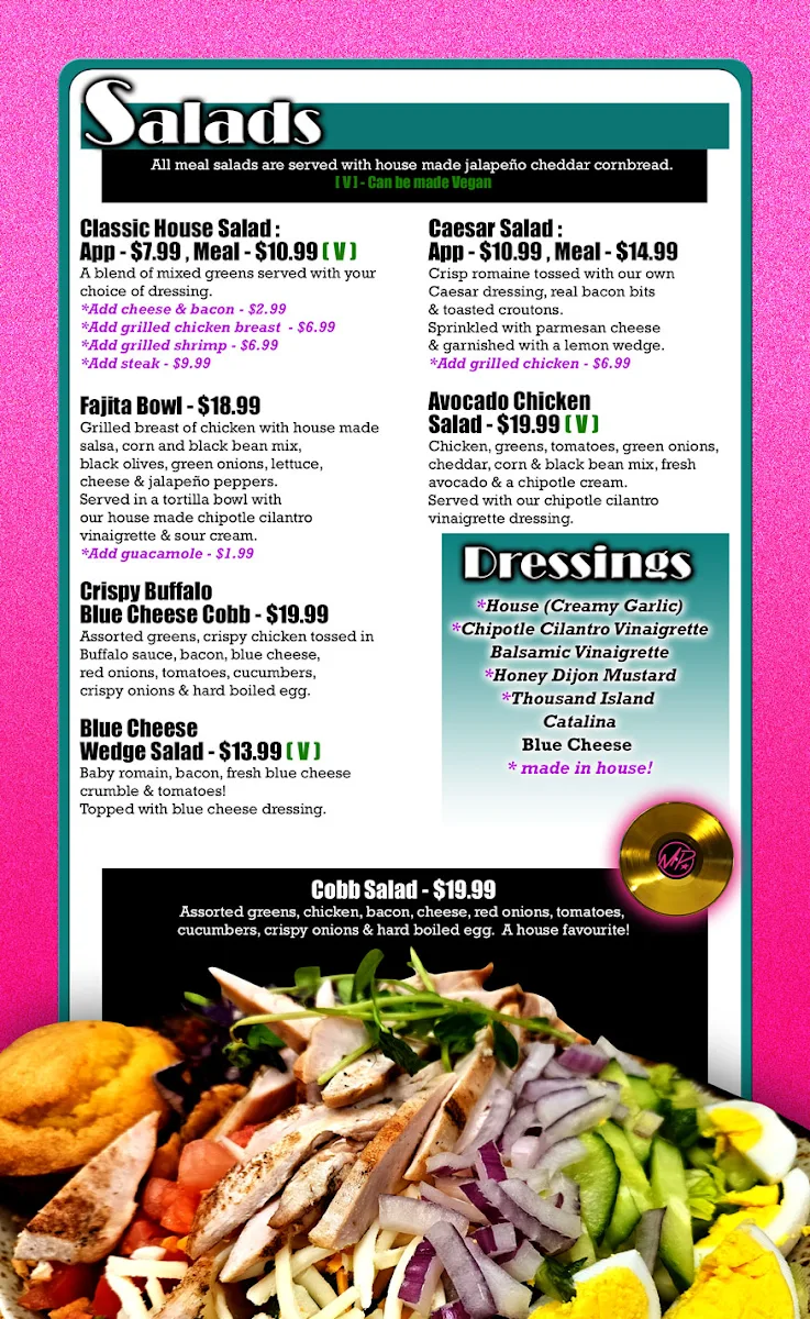 Menu, Melanie Pringles Restaurant