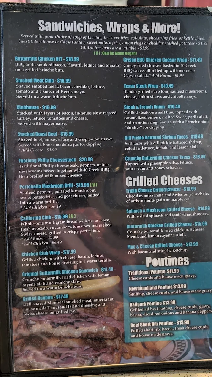 Menu, Melanie Pringles Restaurant