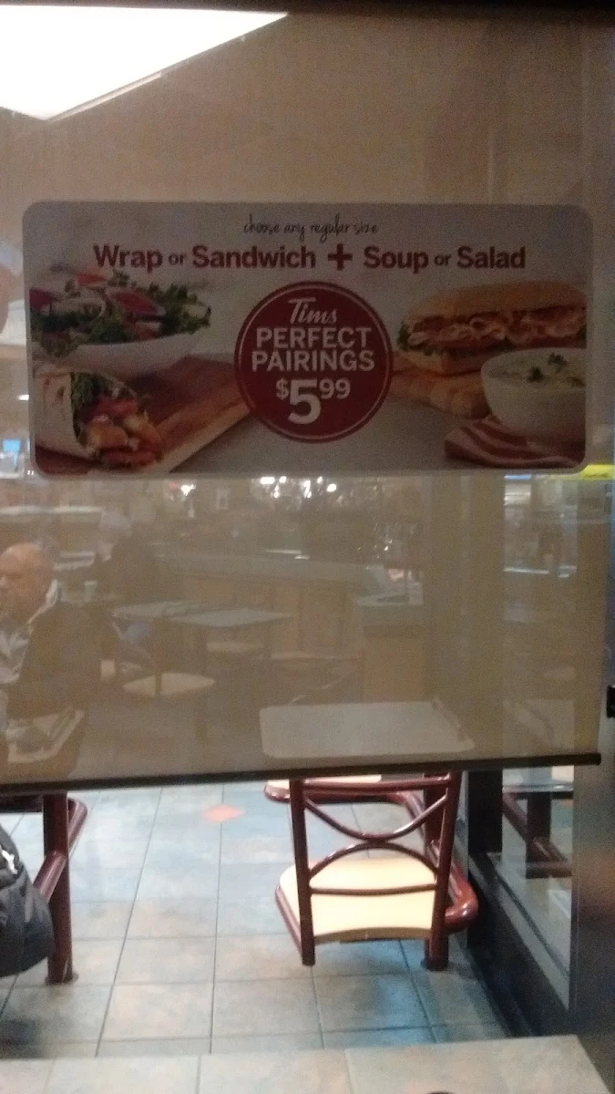 Menu, Tim Hortons
