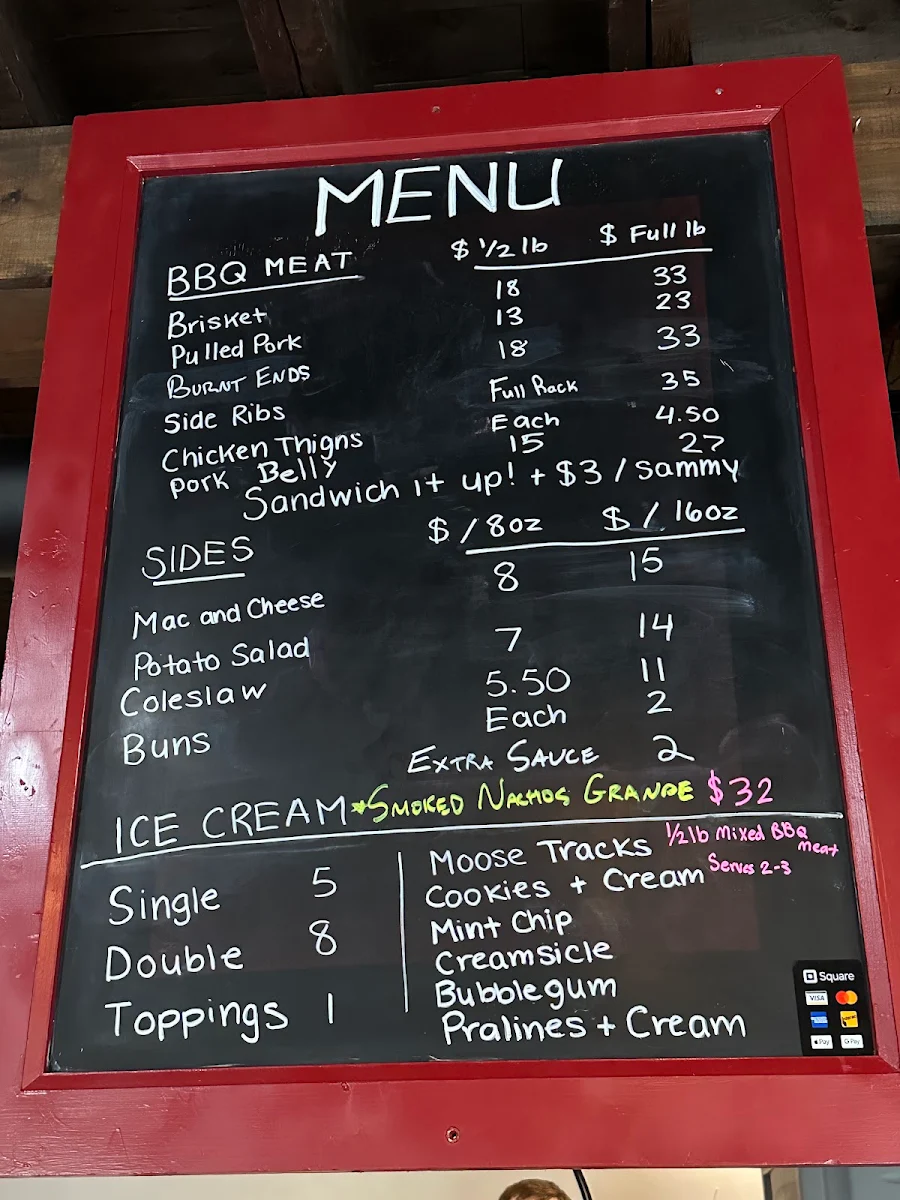 Menu, Brisket Daddy BBQ - Highway 7
