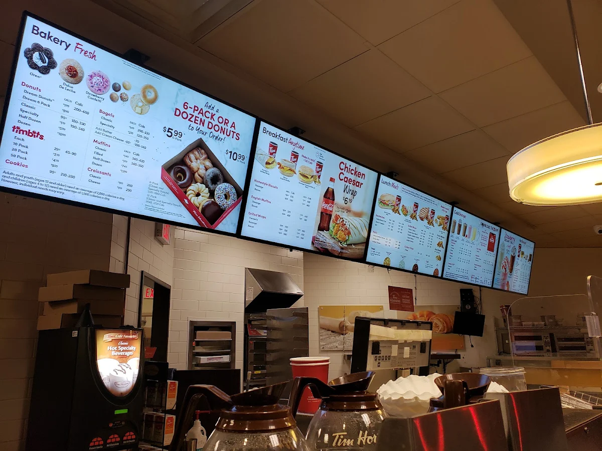 Menu, Tim Hortons