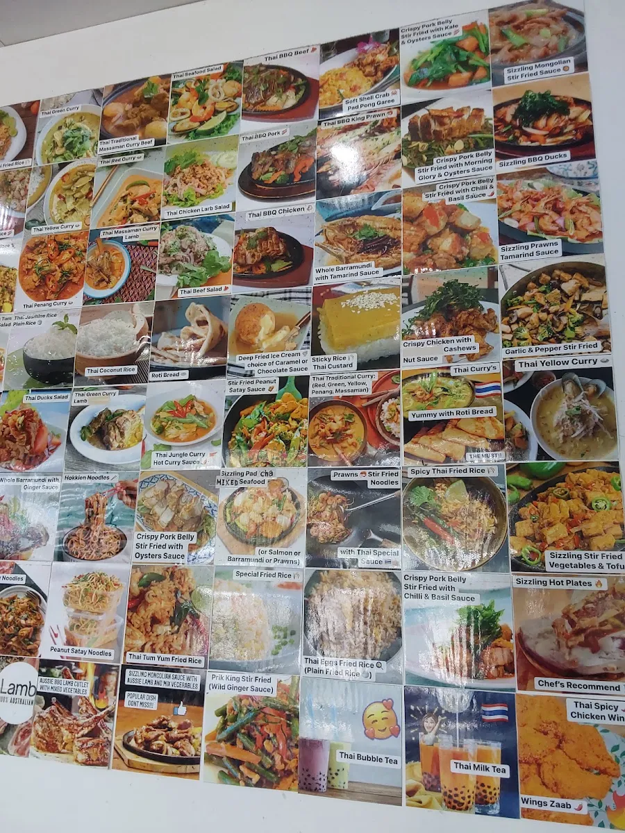 Menu, Chok Chai Thai Restaurant