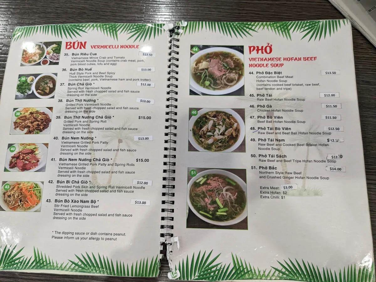 Menu, Hủ Tiếu Mì BẾN TRE