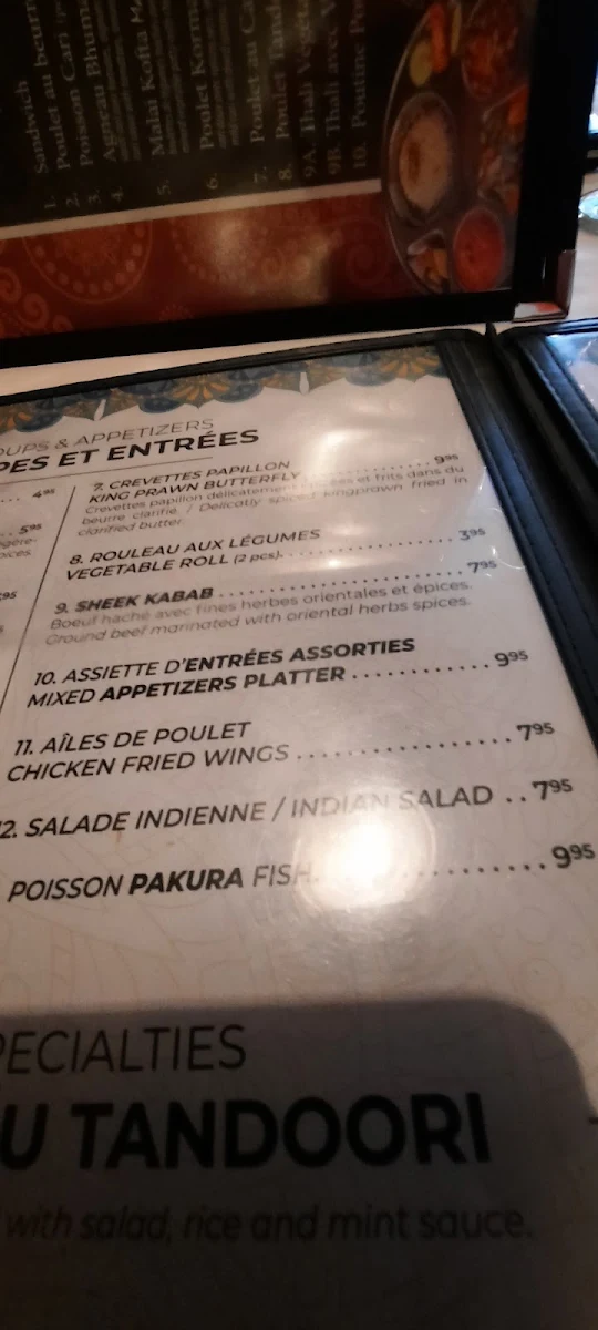 Menu, Restaurant Tabla