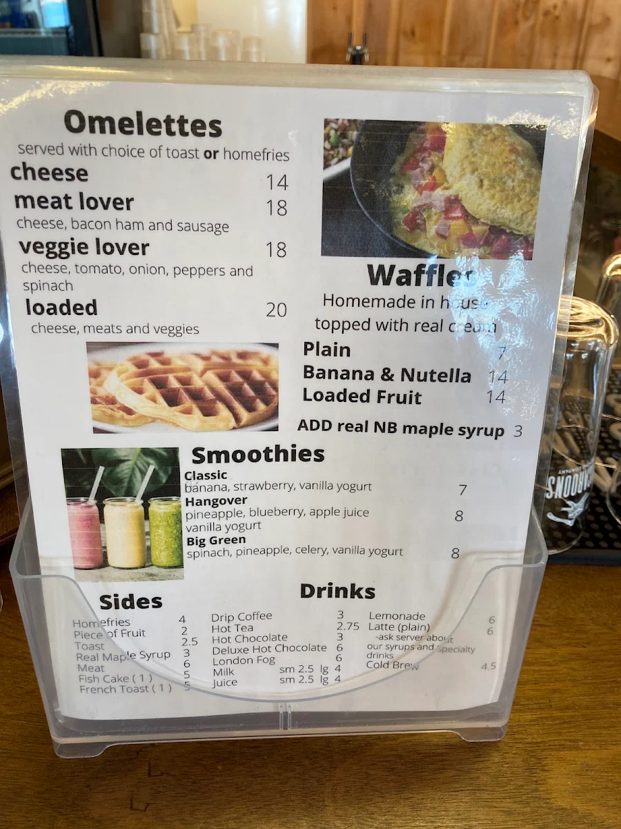 Menu, The Porch at Friar’s Bay Inn and Cottages