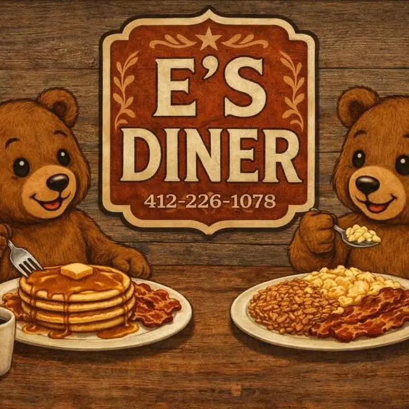 Two Silver Dollar Pancakes with Two Pieces Bacon or Sausage