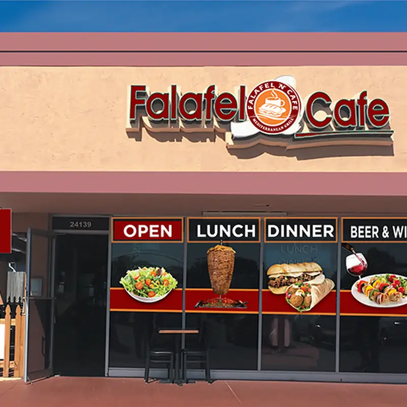 Falafel N Cafe restaurant and patio bar