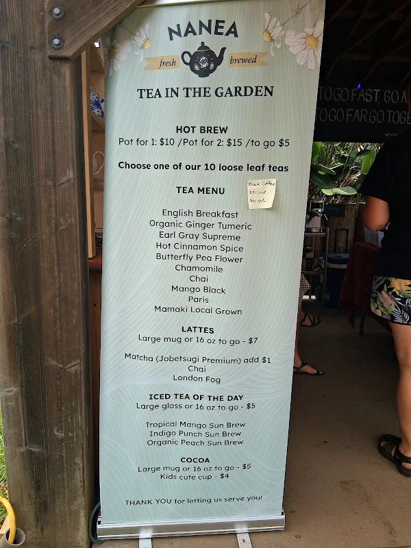 Nanea Tea in the Garden