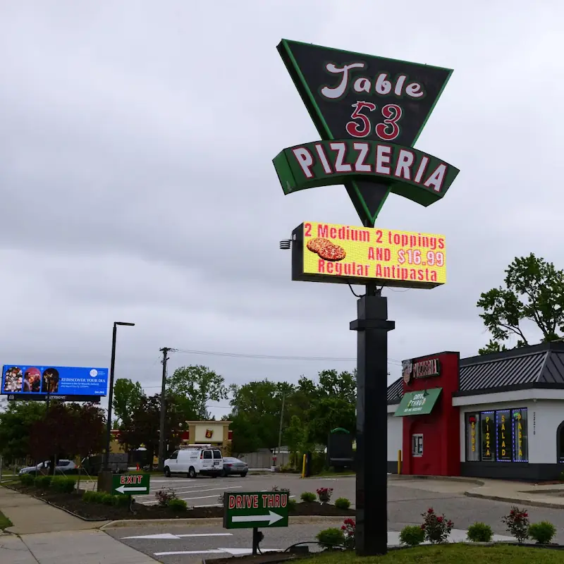 Table 53 Pizzeria