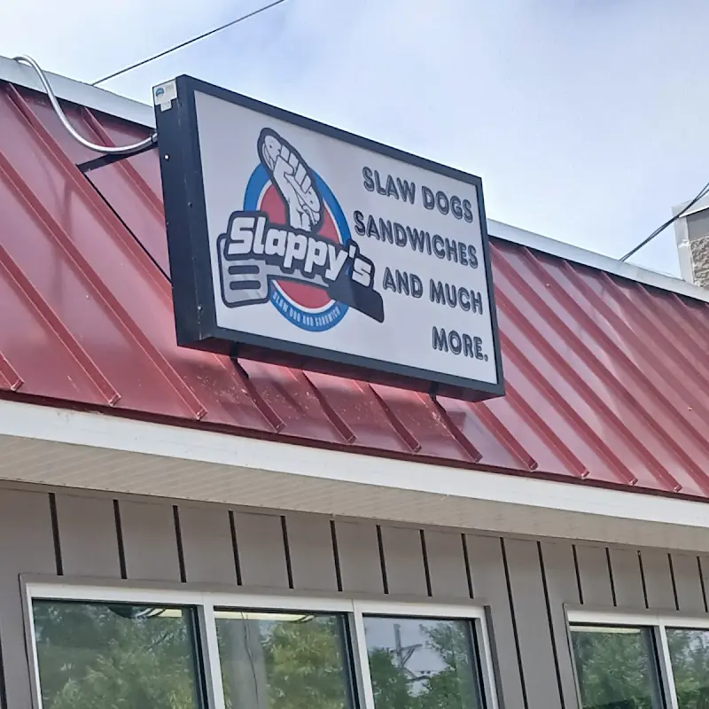 Slappy's Slaw Dog and Sandwich