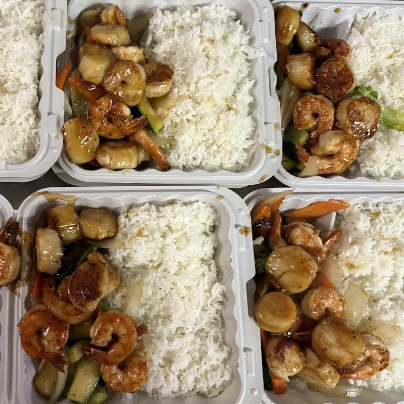 8. Hibachi Chicken & Shrimp / 铁板鸡虾