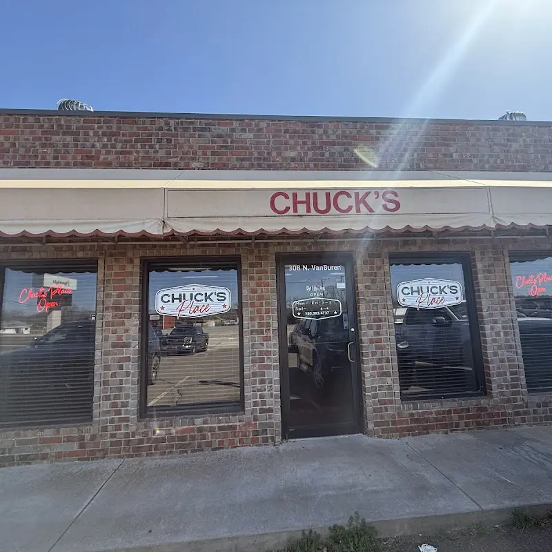 Chuck's Place rt 66 fried onion burgers