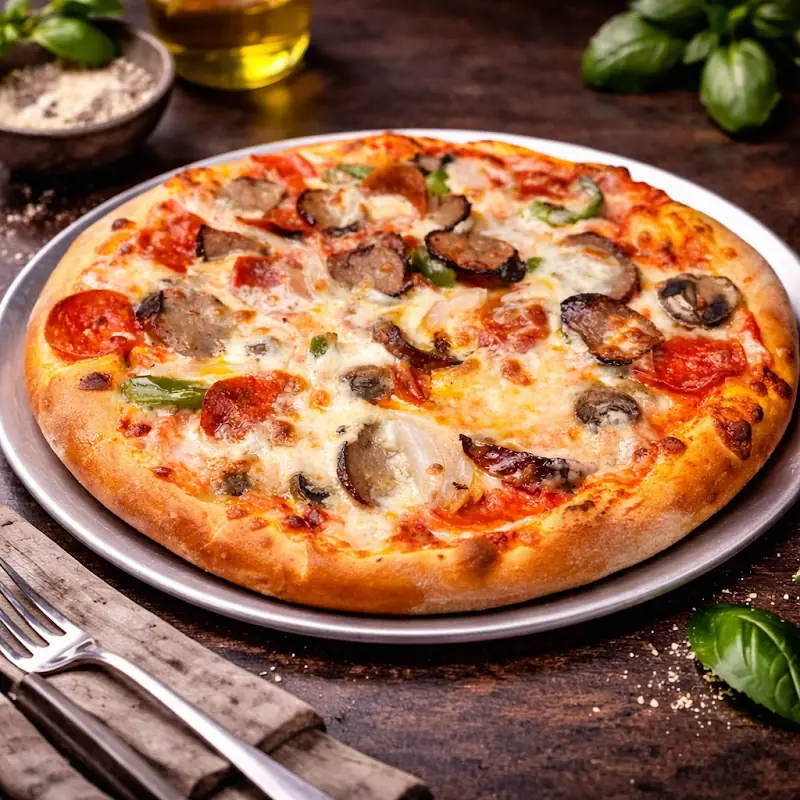 The perfect pair pizza and coffee