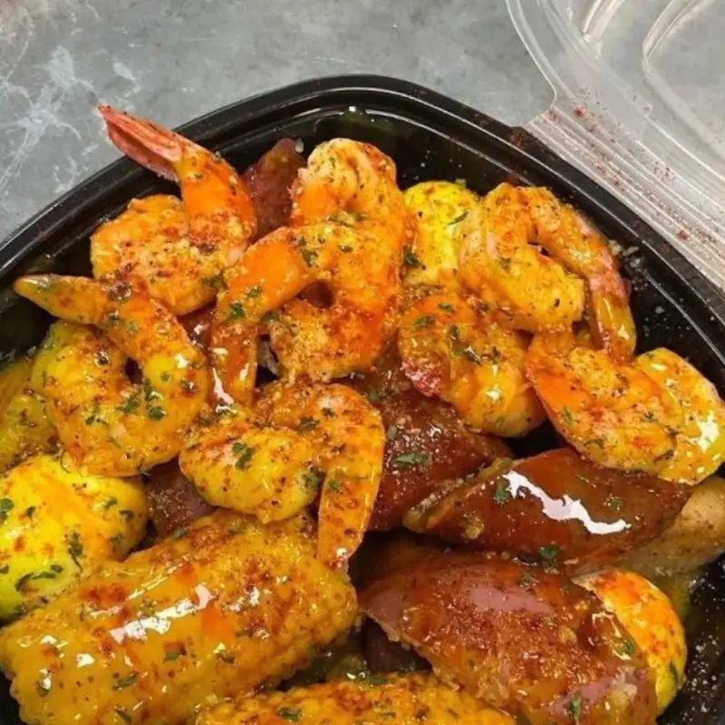 #5 6 Shrimp(fried) and Fries