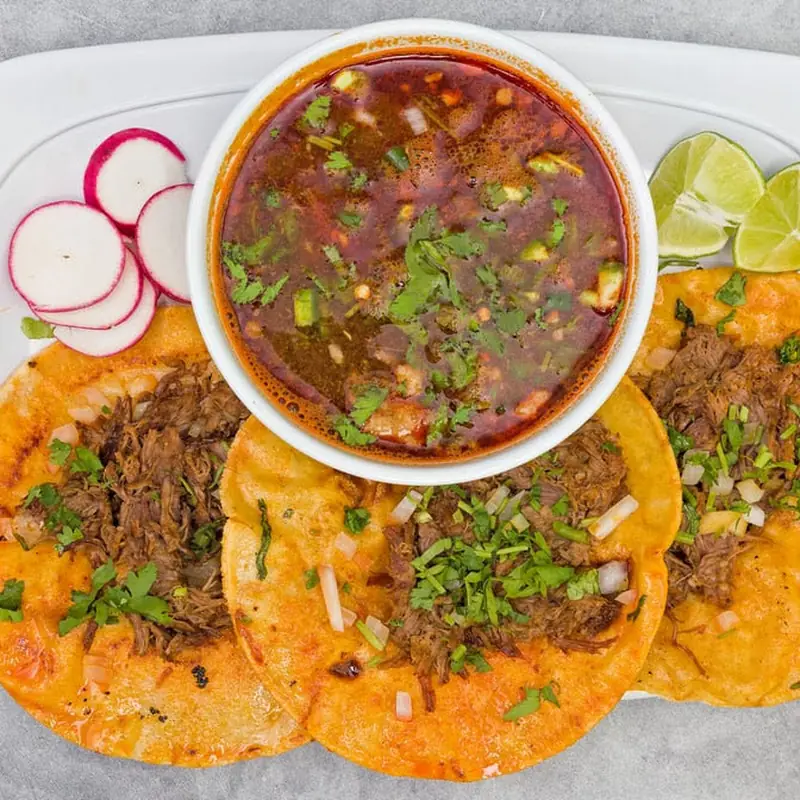 tacos w/hand made tortilla