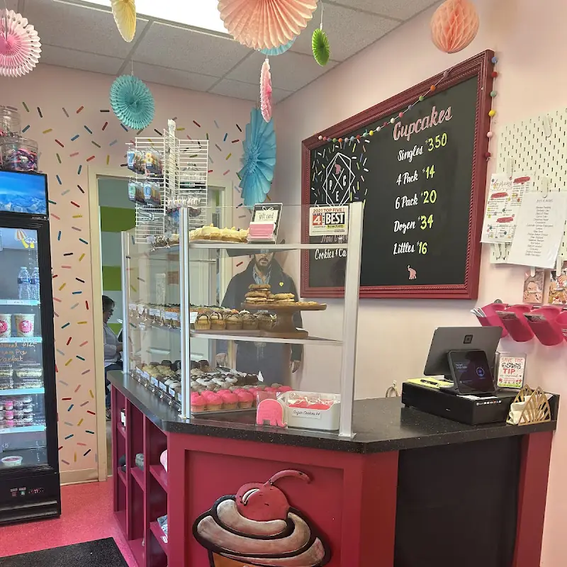Pink Elephant Cupcakes