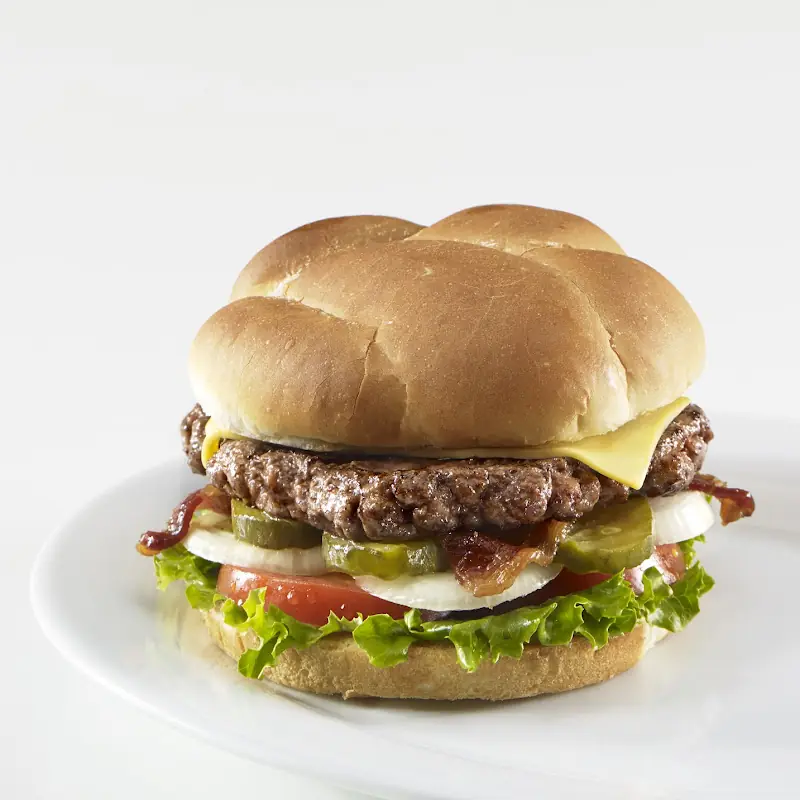 Double Burger with Fries