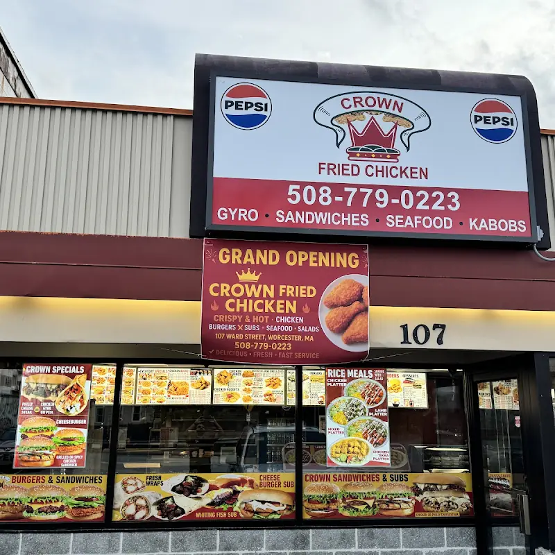 (72)   6 Buffalo or BBQ Wings W Fries or Rice