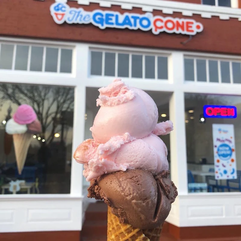Skyblue Gelato Cone